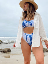 Load image into Gallery viewer, Dulce High Waisted Tie Dye Swimsuit
