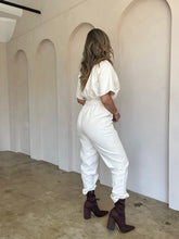 Load image into Gallery viewer, Sweet Cream Utility Jumpsuit
