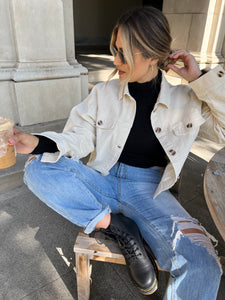 Cut The Corduroy Cropped Jacket