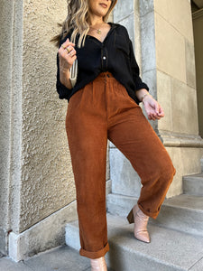 Rust In Time Corduroy Trousers