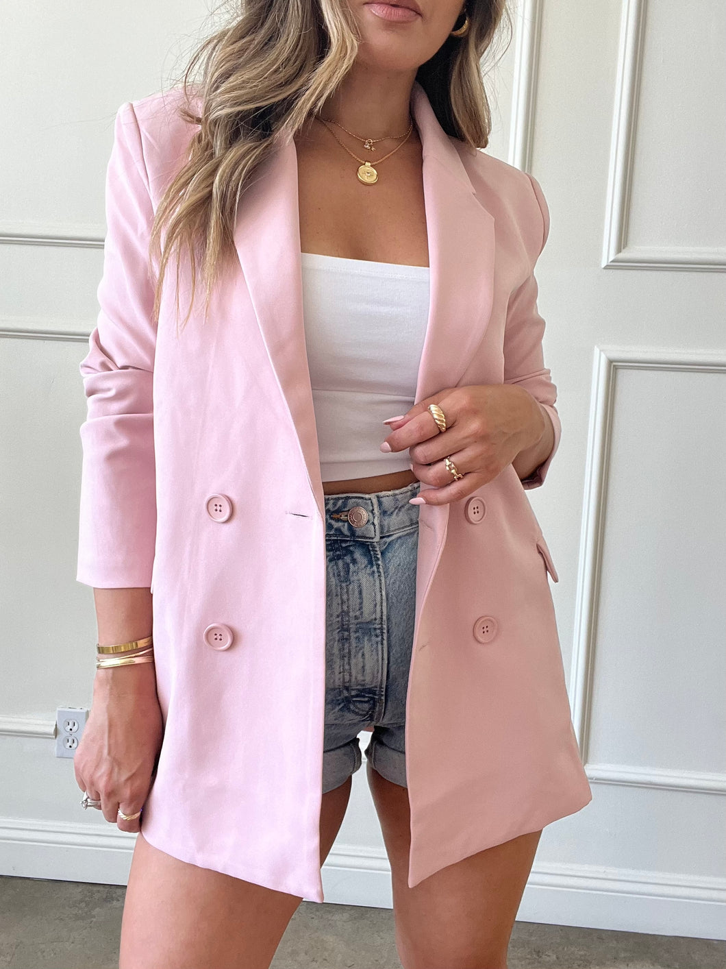 I Like Pink Oversized Blazer