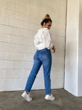 Load image into Gallery viewer, One and Only Dark Denim Mom Jeans
