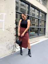 Load image into Gallery viewer, Just Cozy Enough Ribbed Midi Skirt

