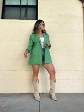 Load image into Gallery viewer, Matcha Love Linen Oversized Blazer
