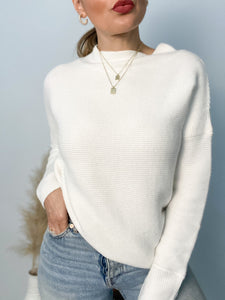 Halo Loose Fit Ribbed Sweater