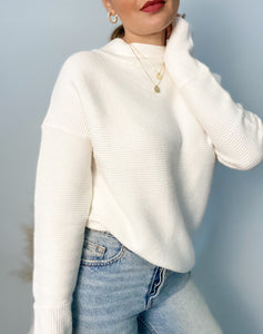 Halo Loose Fit Ribbed Sweater
