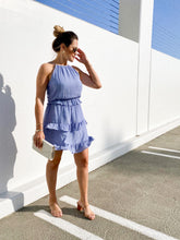 Load image into Gallery viewer, Greece  Sleeveless Ruffle Dress
