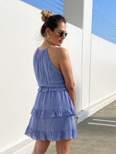 Load image into Gallery viewer, Greece  Sleeveless Ruffle Dress
